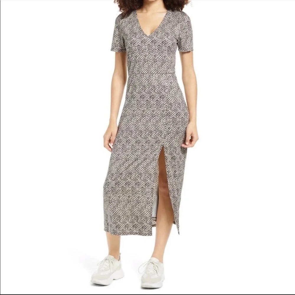 Wayf Dede X emily bff collection leopard maxi dress 2X NWT